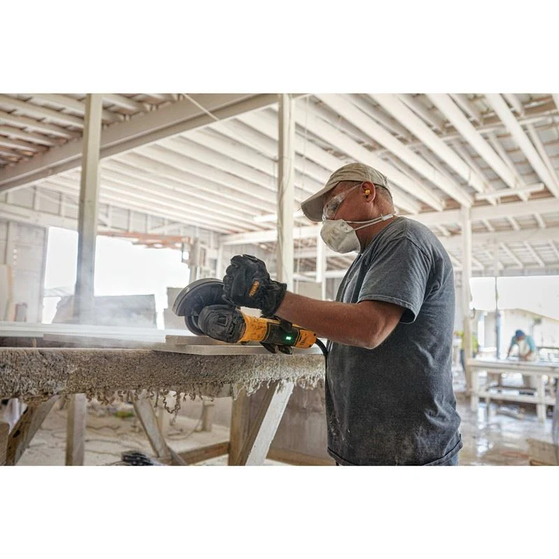 DEWALT DWE43231VS 5 in. Brushless Slide Switch VS Small Angle Grinder with KICKBACK BREAK and Pipeline Cover - Image 3