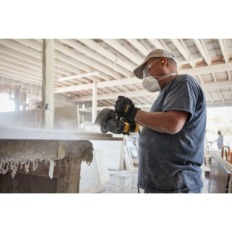 DEWALT DWE43231VS 5 in. Brushless Slide Switch VS Small Angle Grinder with KICKBACK BREAK and Pipeline Cover - Image 4