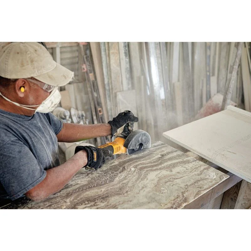 DEWALT DWE43231VS 5 in. Brushless Slide Switch VS Small Angle Grinder with KICKBACK BREAK and Pipeline Cover - Image 6