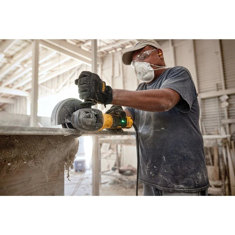DEWALT DWE43231VS 5 in. Brushless Slide Switch VS Small Angle Grinder with KICKBACK BREAK and Pipeline Cover - Image 7