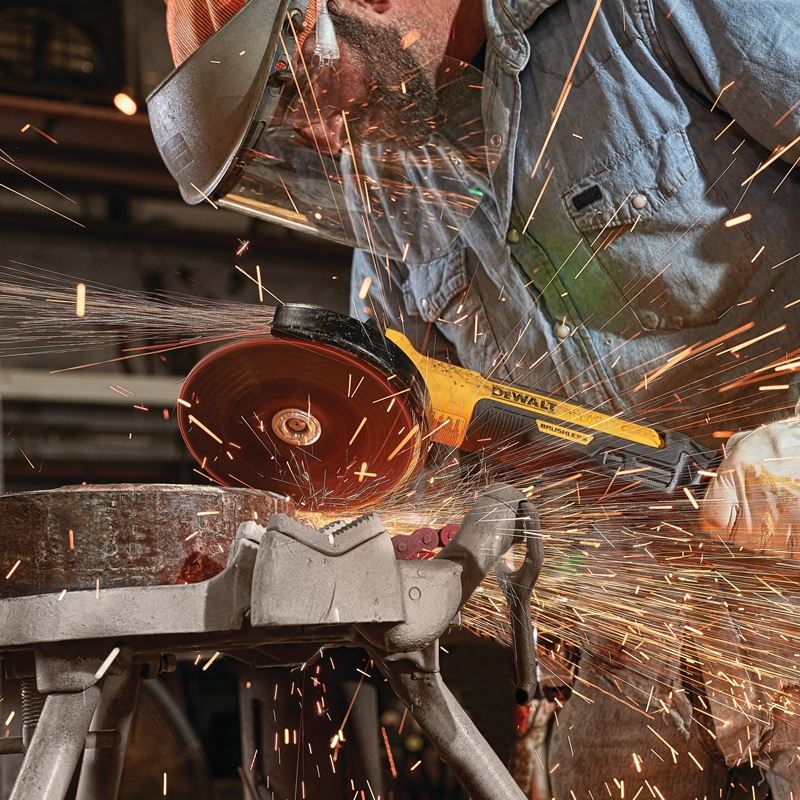 DEWALT DWE43840CN 7 in. Brushless Small Angle Grinder, Rat Tail, with Kickback Brake, No Lock, Pipeline Cover - Image 2