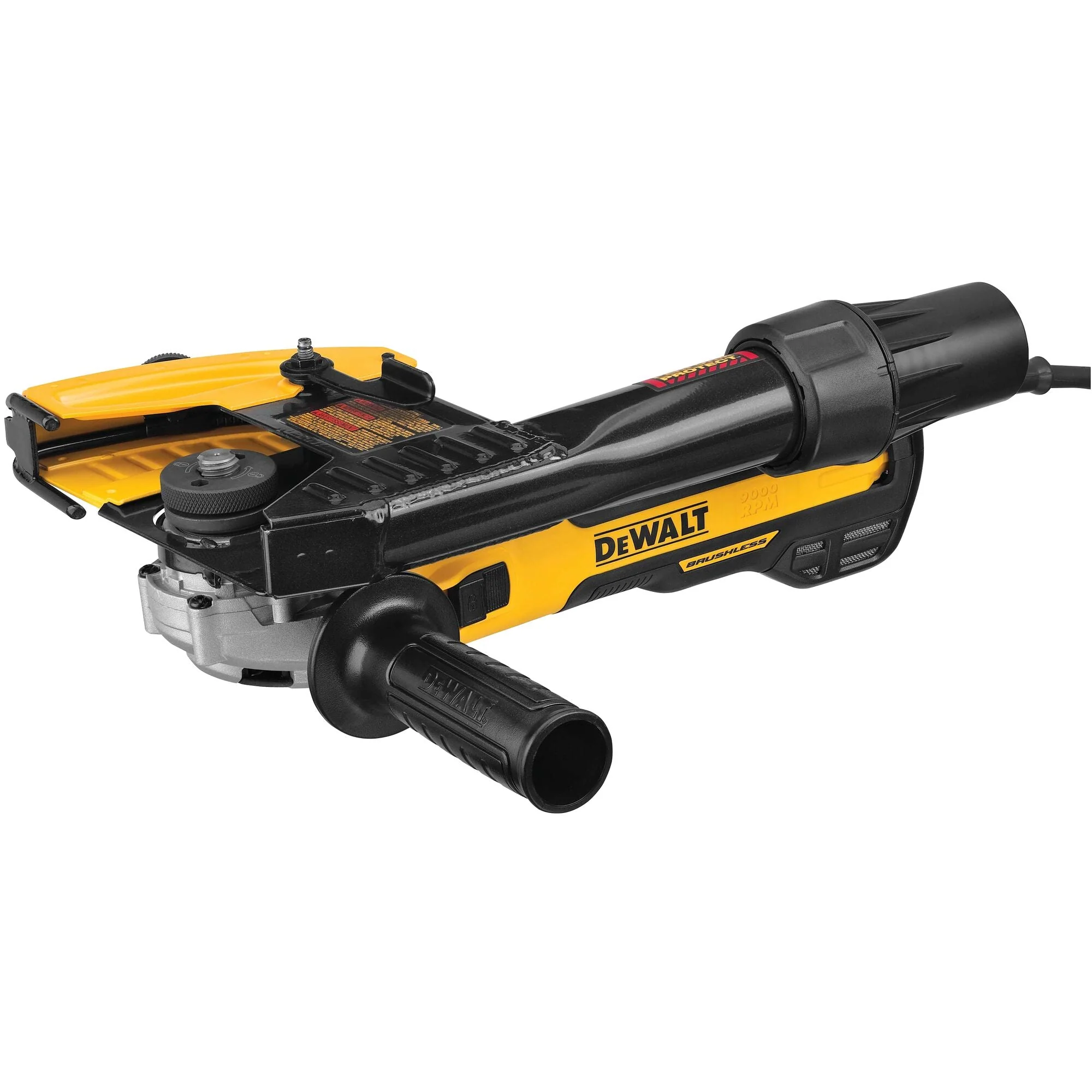 DEWALT DWE46202 5 in. - 6 in. Brushless Small Angle Grinder, Slide with Tuckpointing Shroud Kit - Image 2