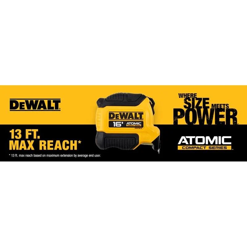 DEWALT DWHT38116S 16ft Tape Measure - Atomic Compact Series - Image 4