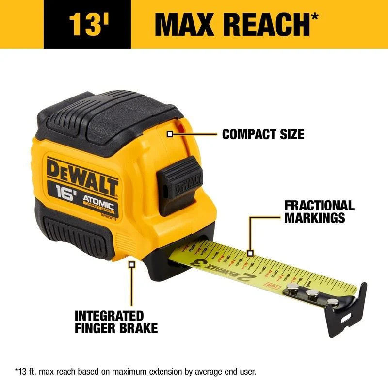 DEWALT DWHT38116S 16ft Tape Measure - Atomic Compact Series - Image 5