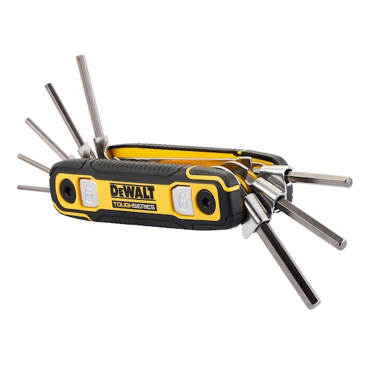 DEWALT DWHT70266 TOUGH SERIES Metric Folding Locking Hex Key - Image 4