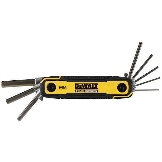DEWALT DWHT70267 DEWALT TOUGH SERIES Metric Folding Locking Hex Key - Image 2