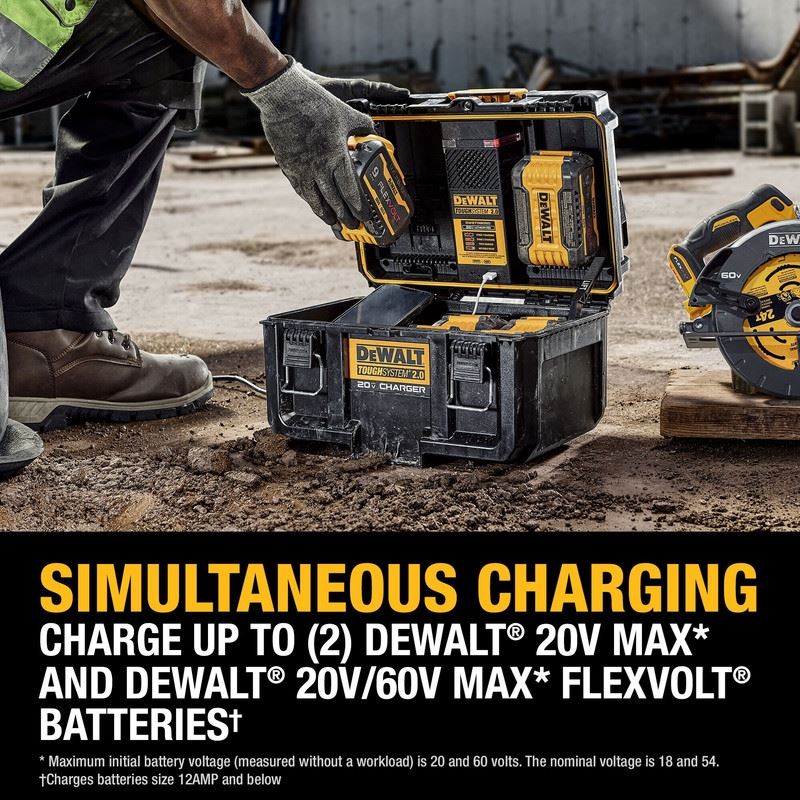 DEWALT DWST08050 TOUGHSYSTEM 2.0 20V Dual Port Charger - Image 11