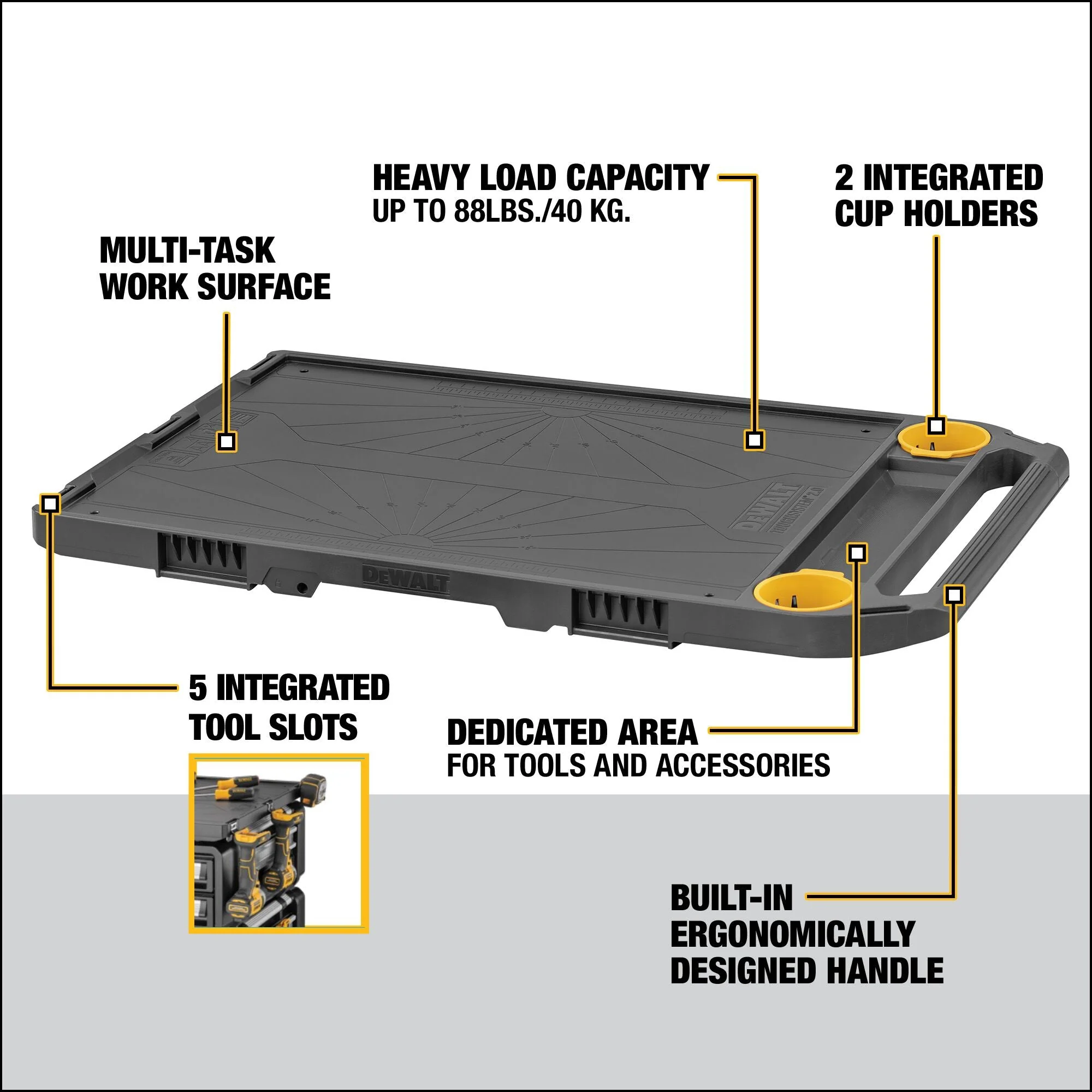 DEWALT DWST08550 TOUGHSYSTEM® 2.0 DXL™ 30 in. Worktop - Image 2