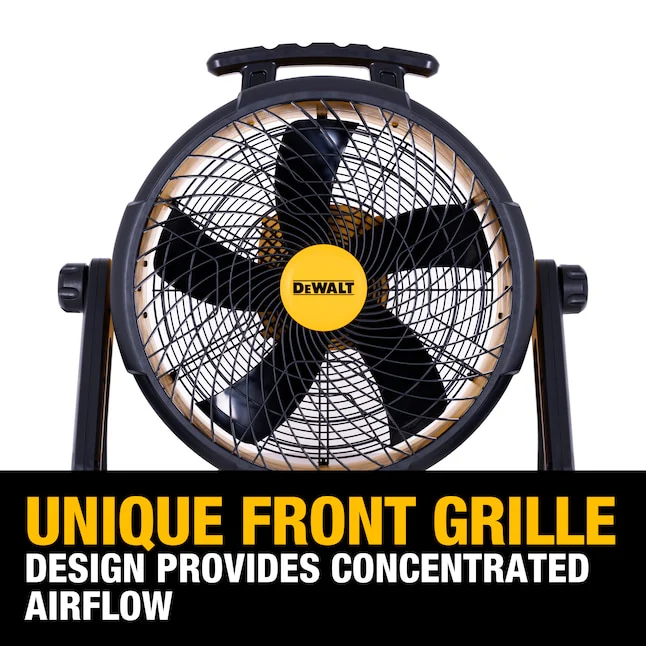 DEWALT DXF1850B 18" 20V AC/DC 3-Speed Drum Fan Tool with Adapter Cord - Image 10