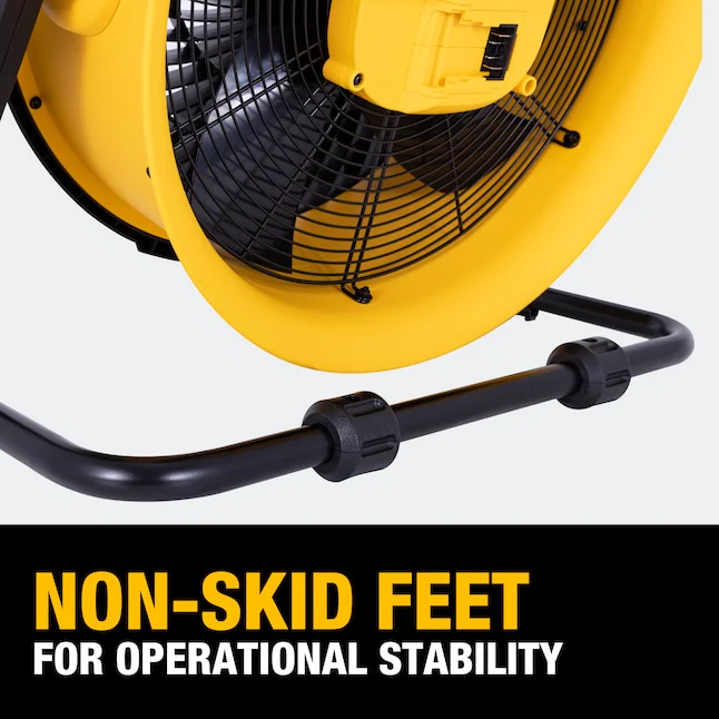 DEWALT DXF1850B 18" 20V AC/DC 3-Speed Drum Fan Tool with Adapter Cord - Image 9