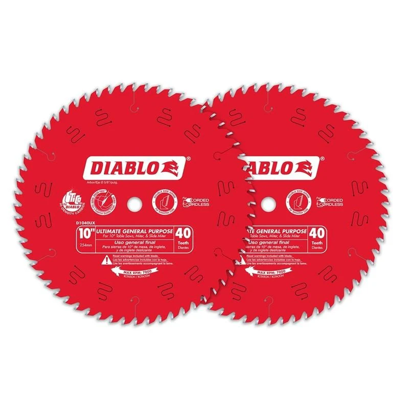 Diablo D104040VP 10in x 40T General Purpose Blade (2-Pack) - Image 2