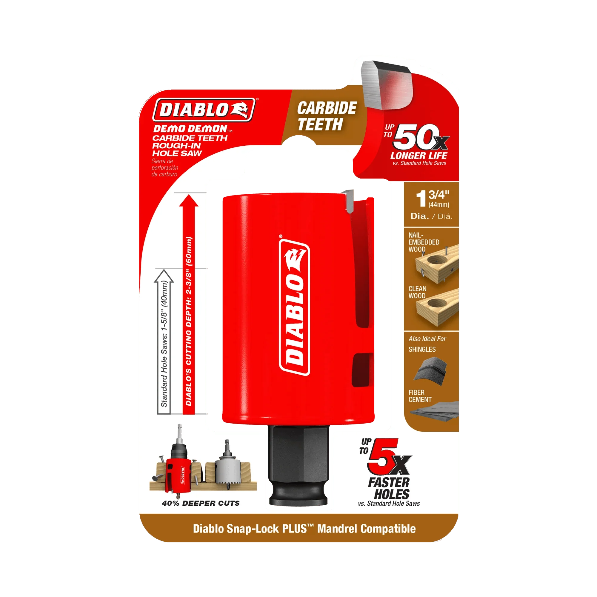 Diablo Demo Demon® Carbide Teeth Rough-In Hole Saws - Image 3