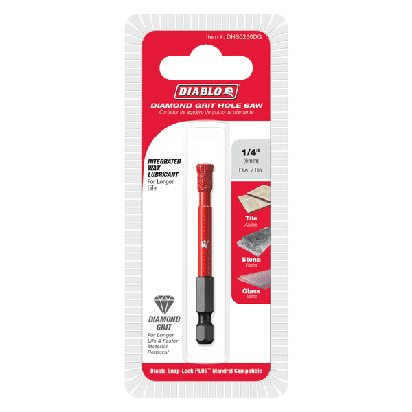 DIABLO DHS0250DG 1/4" Diamond Grit Hole Saw - Image 2