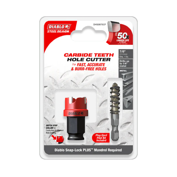 DIABLO DHS0875CF 7/8" Steel Demon™ Carbide Teeth Hole Cutter - Image 2