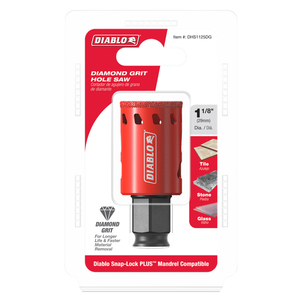 DIABLO DHS1125DG 1-1/8" Diamond Grit Hole Saw - Image 2