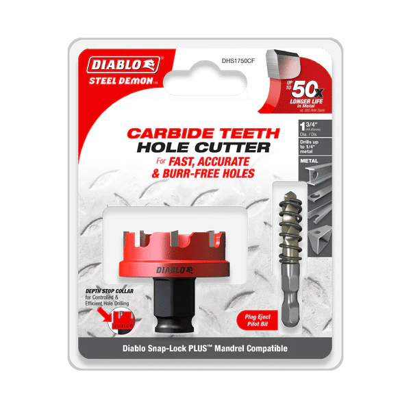 DIABLO DHS1750CF 1-3/4" Steel Demon™ Carbide Teeth Hole Cutter - Image 2