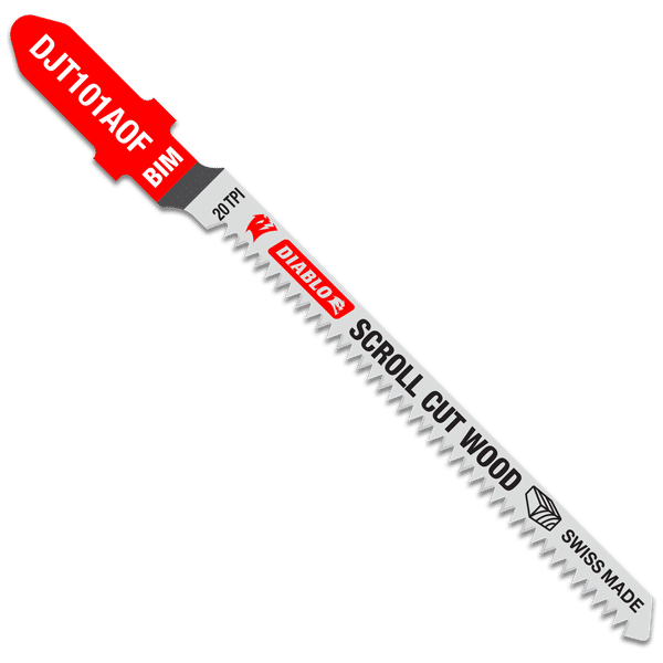DIABLO DJT101AOF5 3-1/4" 20TPI Bi-Metal Jig Saw Blades for Wood (5-pk)