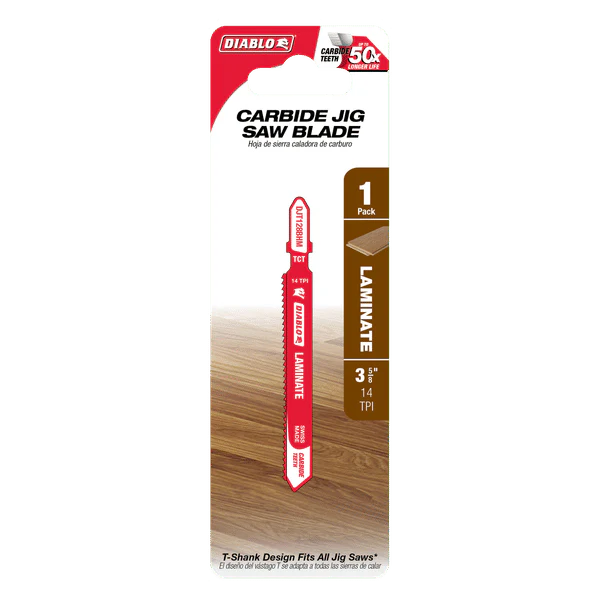 DIABLO DJT128BHM 3-5/8" 14TPI Carbide Jig Saw Blade for Laminate Material - Image 2