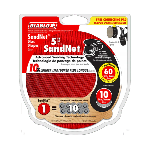 DIABLO DND050060H10I 5" Sand Demon™ 60-Grit Sanding Discs with Connection Pad (10-pk) - Image 2