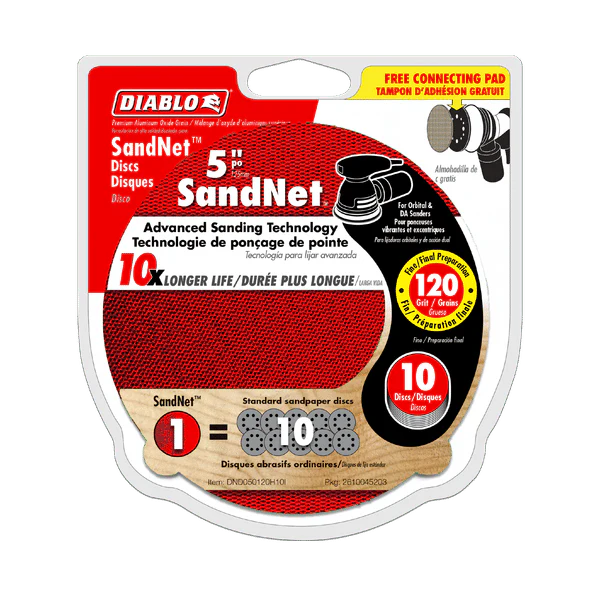 DIABLO DND050150H10I 5" Sand Demon™ 150-Grit Sanding Discs with Connection Pad (10-pk) - Image 2