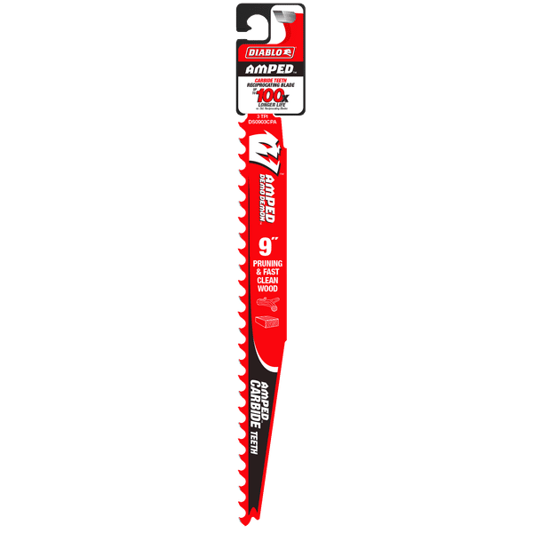 DIABLO DS0903CPA 9" 3TPI AMPED™ Demo Demon™ Carbide Teeth Reciprocating Saw Blade for Pruning and Clean Wood - Image 2