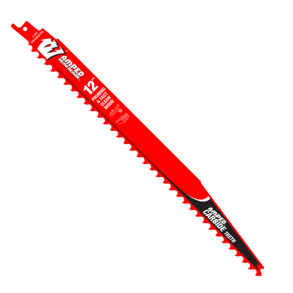 DIABLO DS1203CPA 12" 3TPI AMPED™ Demo Demon™ Carbide Teeth Reciprocating Saw Blade for Pruning and Clean Wood