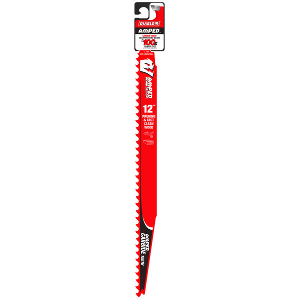 DIABLO DS1203CPA 12" 3TPI AMPED™ Demo Demon™ Carbide Teeth Reciprocating Saw Blade for Pruning and Clean Wood - Image 2