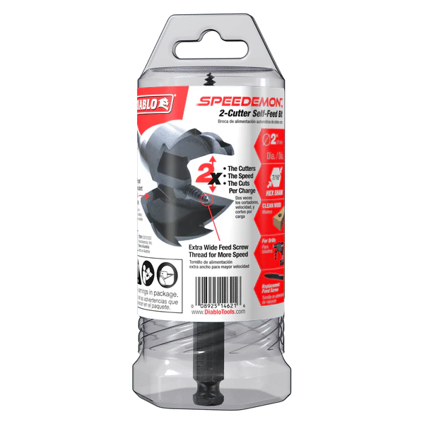 DIABLO DSF2000 2" SPEEDemon™ 2-Cutter Self-Feed Bit - Image 2