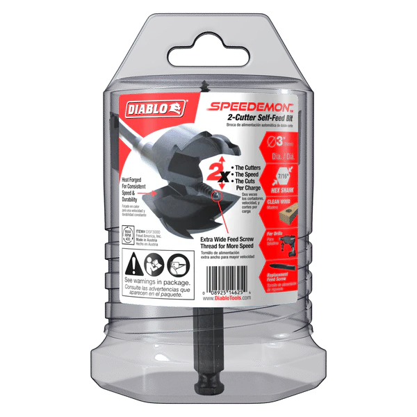 DIABLO DSF3000 3" SPEEDemon™ 2-Cutter Self-Feed Bit - Image 2
