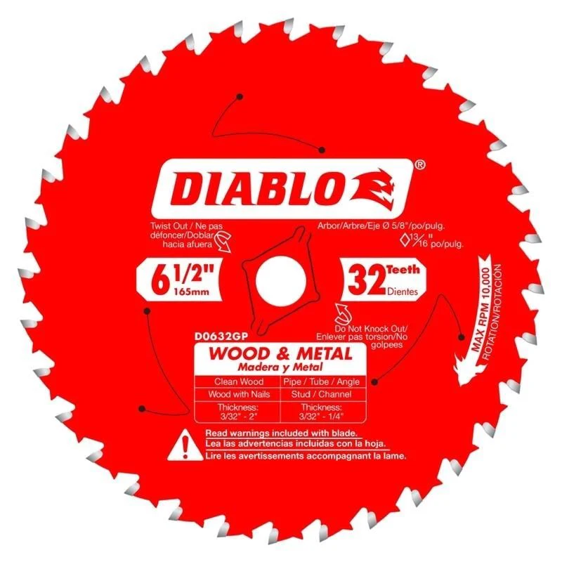 Diablo Wood and Metal Carbide Saw Blade - Image 2