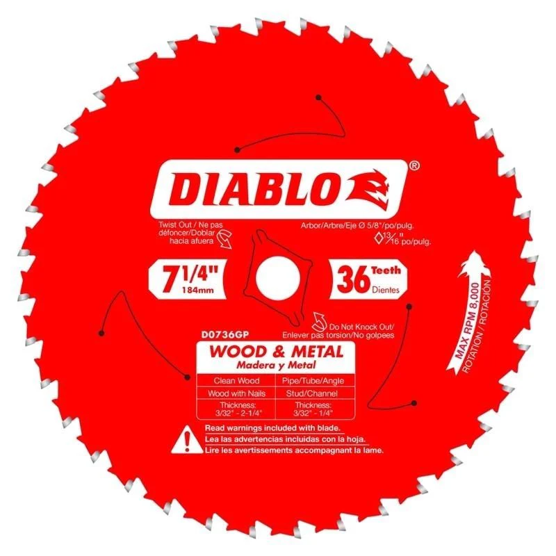 Diablo Wood and Metal Carbide Saw Blade - Image 3