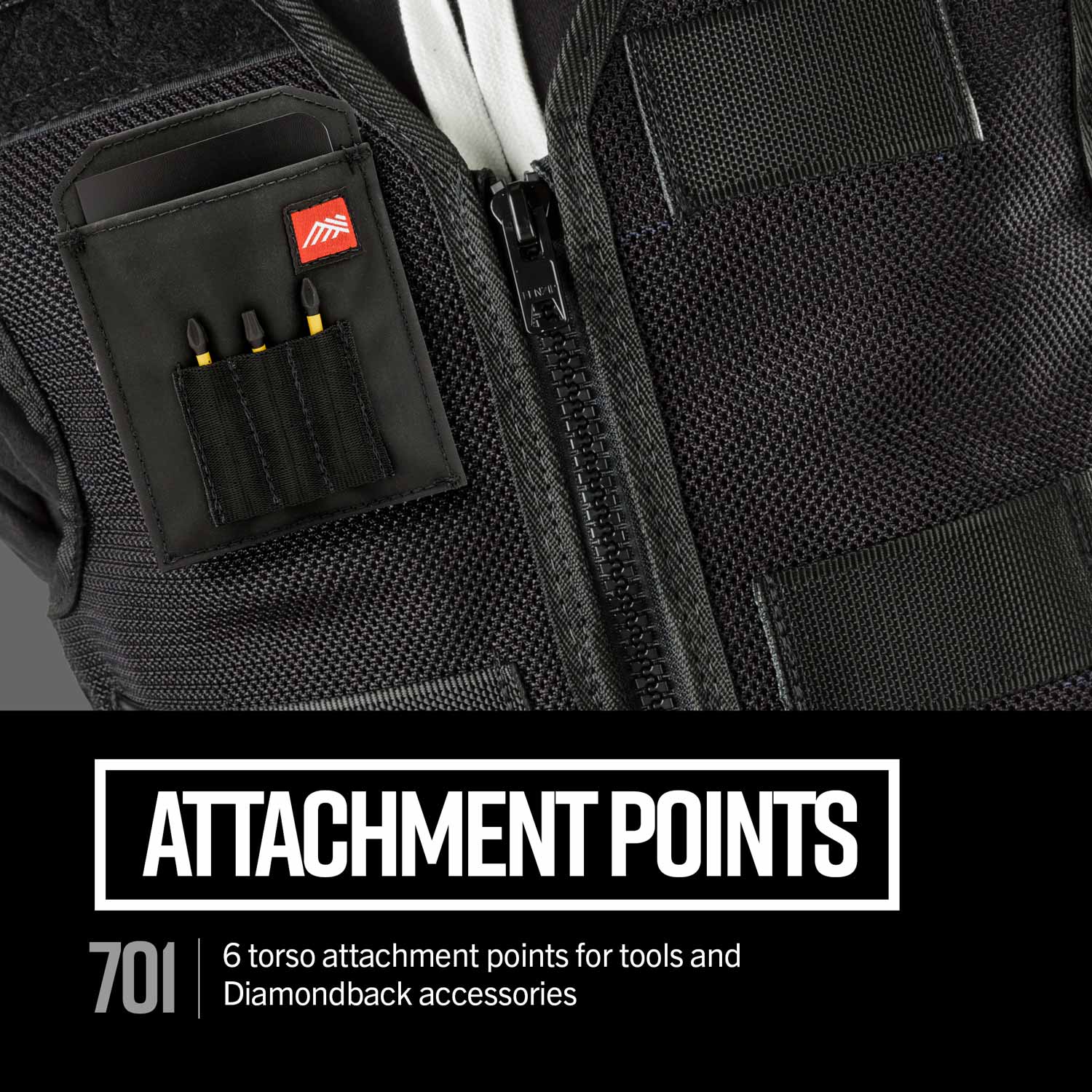 DIAMONDBACK 701 VEST - BLACK - Image 2