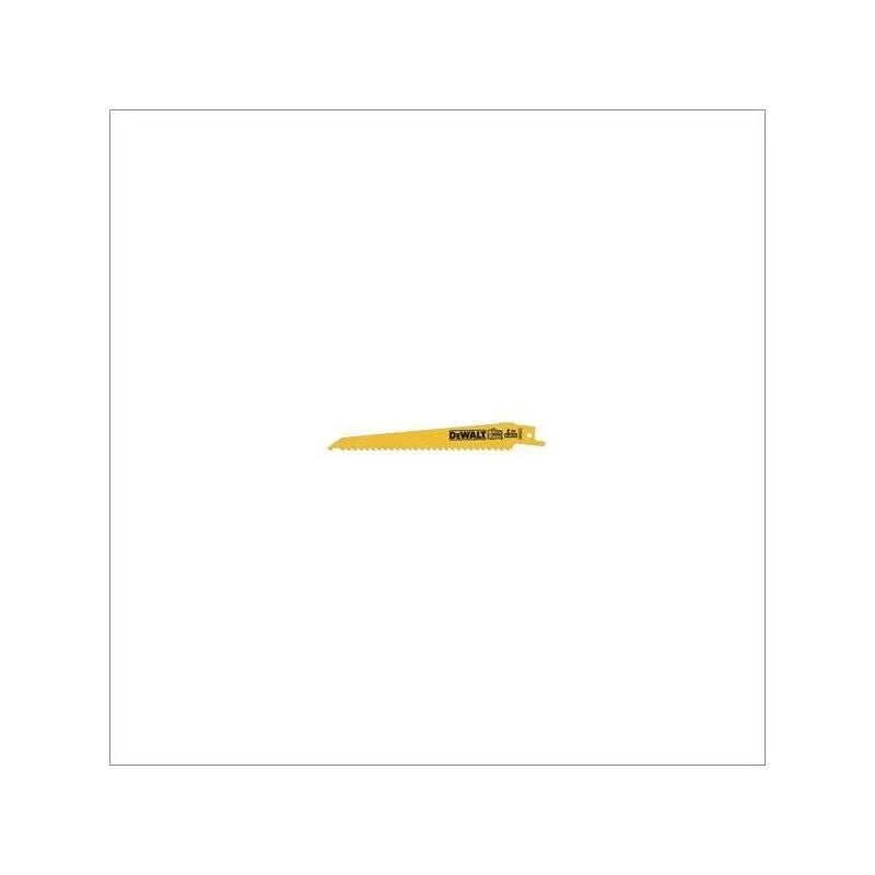 DW4803 9" 6 TPI Taper Back Bi-Metal Reciprocating Blade for General Purpose Wood Cutting (5 pack)