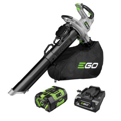 EGO LV5005 POWER+ Leaf Vacuum and Mulcher with 500 CFM Blower, Includes 6.0Ah Battery and 320W Charger