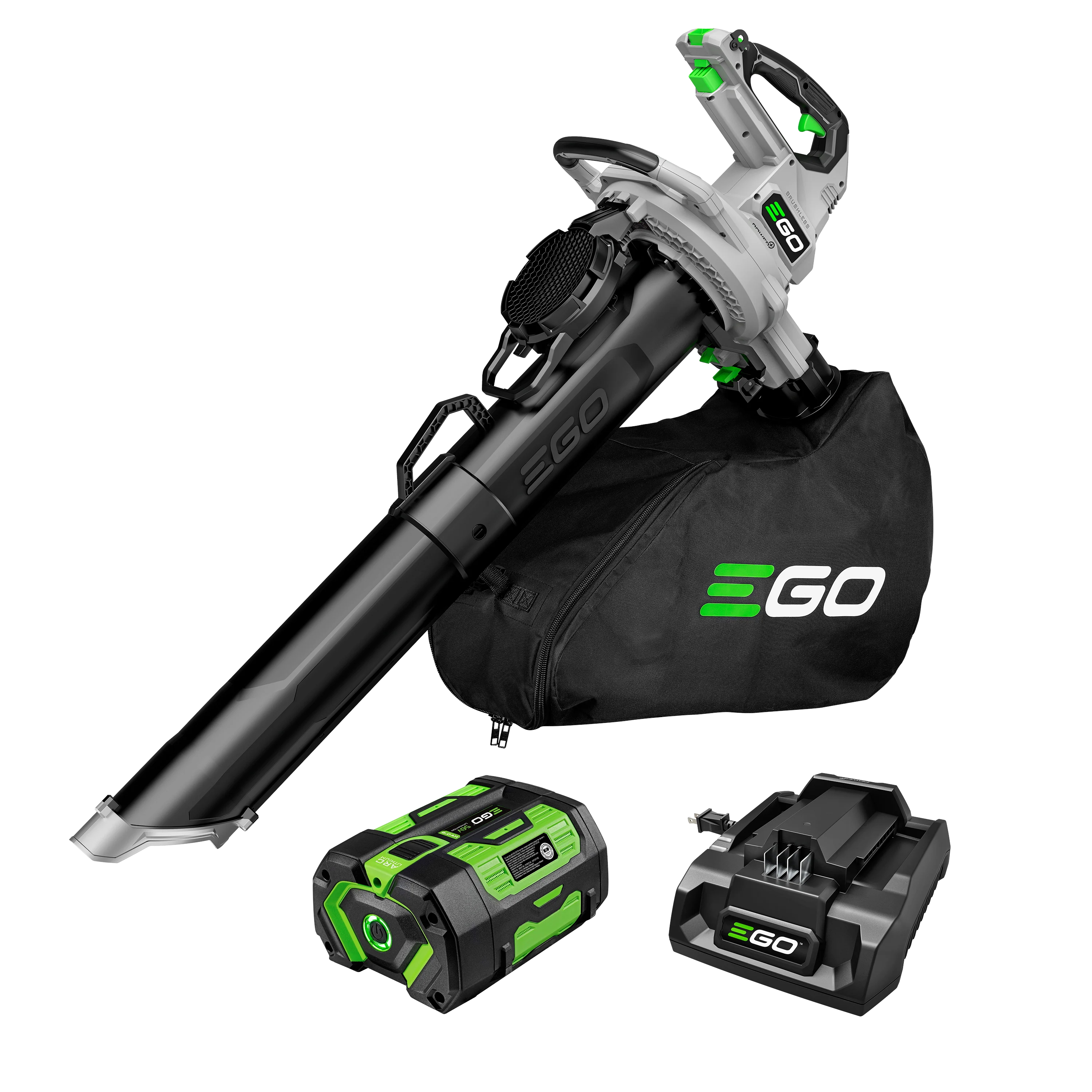 EGO LV5005 POWER+ Leaf Vacuum and Mulcher with 500 CFM Blower, Includes 6.0Ah Battery and 320W Charger - Image 2