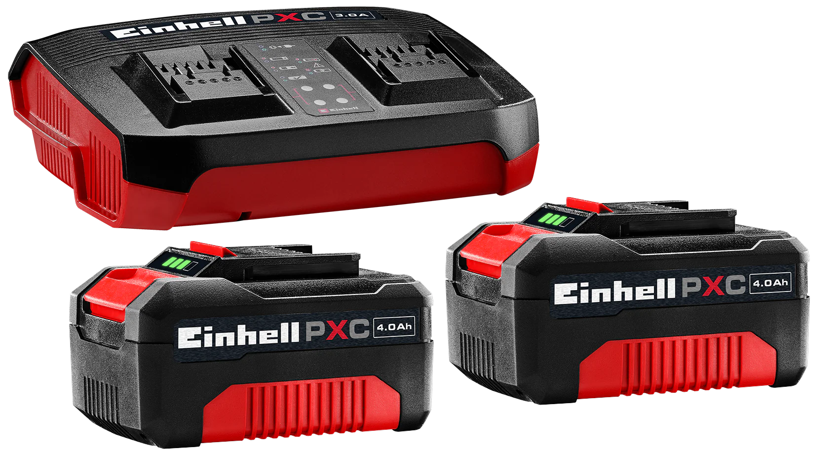 Einhell 4512133 2 x 4.0 Ah 18V PXC Battery & Charger Starter Kit - Image 2