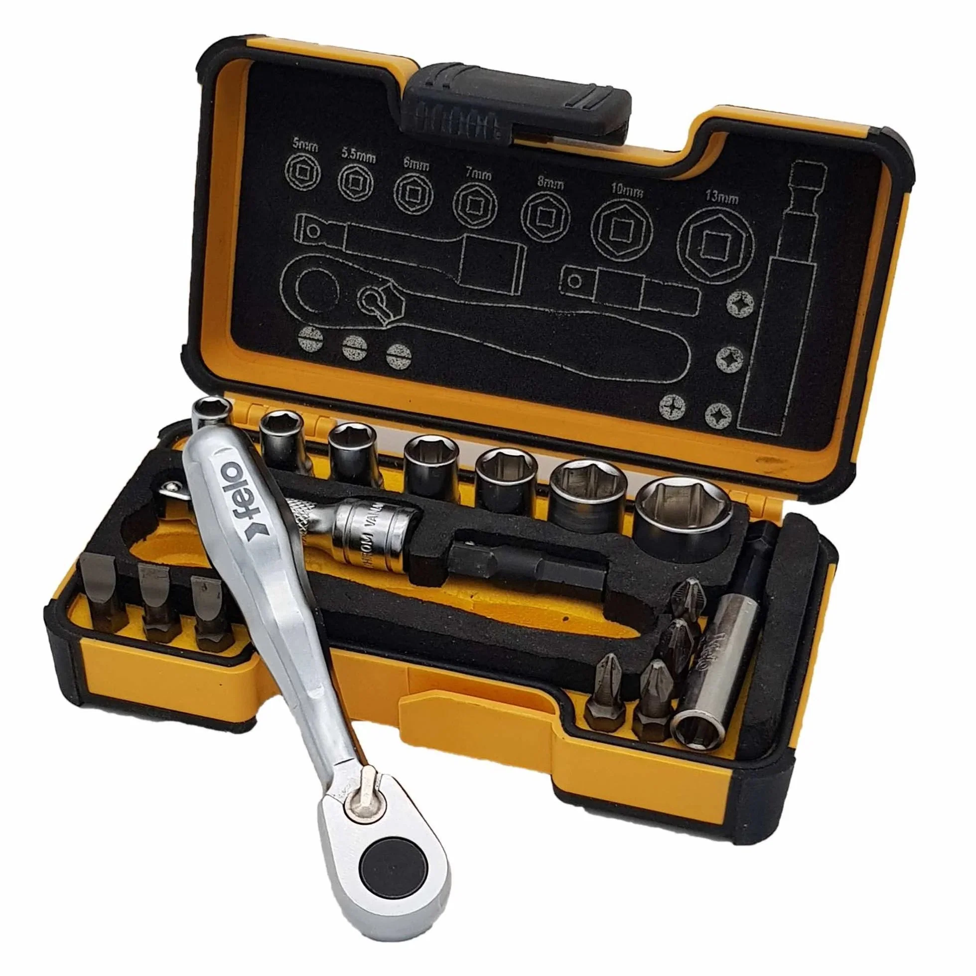 Felo XS-Strongbox XS 18 1/4" 18-pcs. PH/PZ/TORX®/SW/MS/BH - Image 2