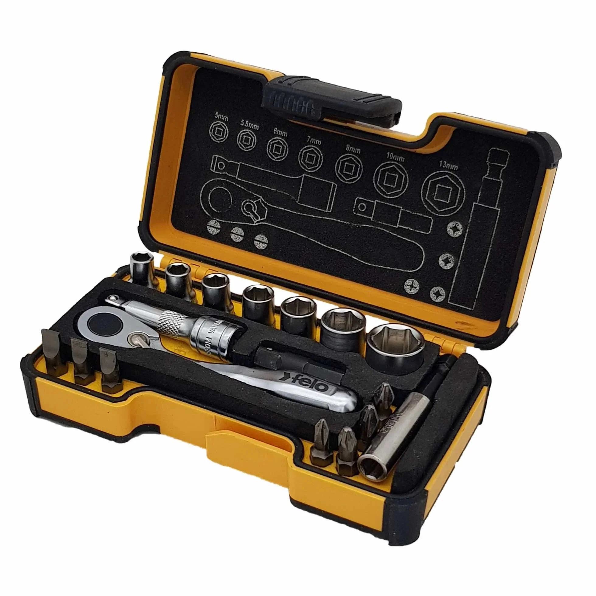 Felo XS-Strongbox XS 18 1/4" 18-pcs. PH/PZ/TORX®/SW/MS/BH - Image 3