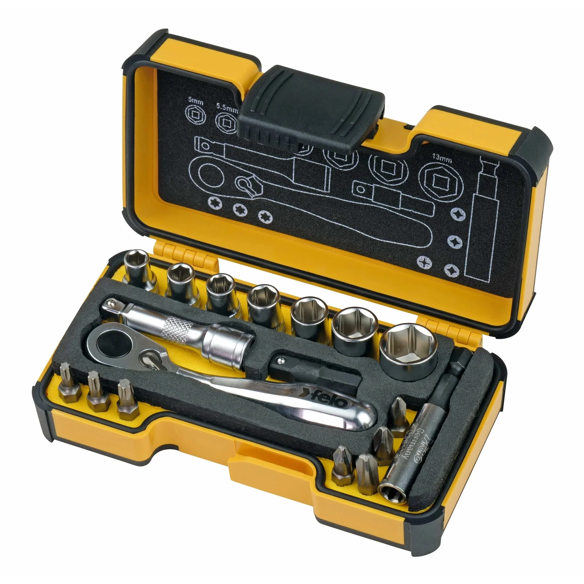 Felo XS-Strongbox XS 18 1/4" 18-pcs. PH/PZ/TORX®/SW/MS/BH - Image 5