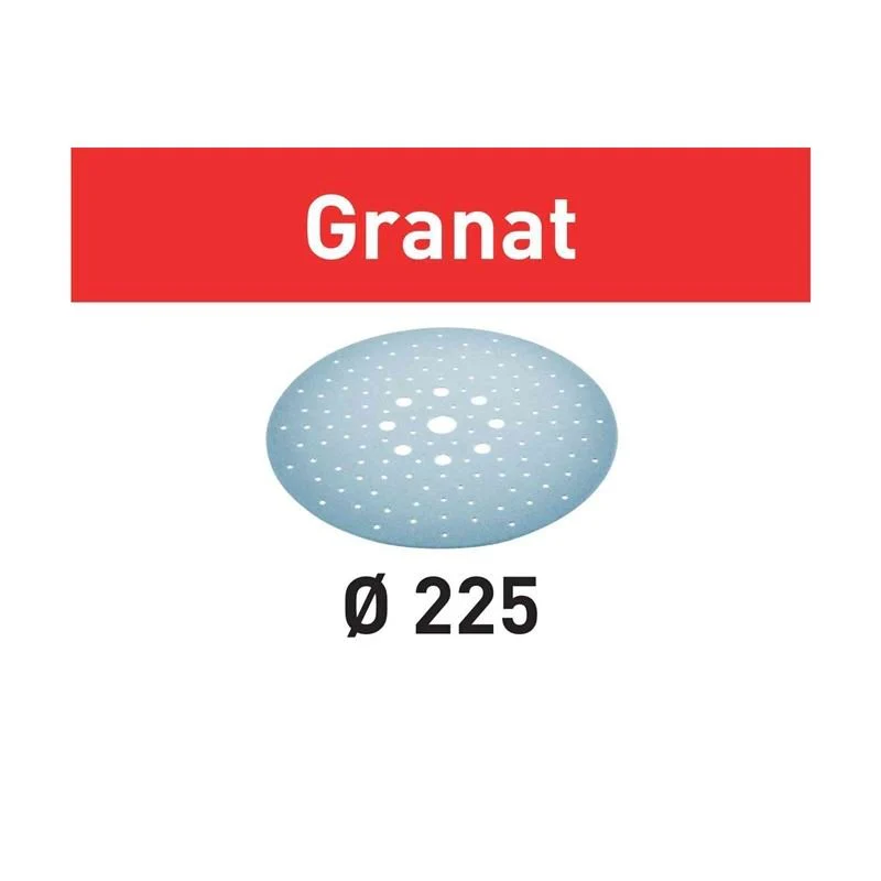 FESTOOL 205660 Abrasive Sheet Granat STF D225/128 P180 GR/25