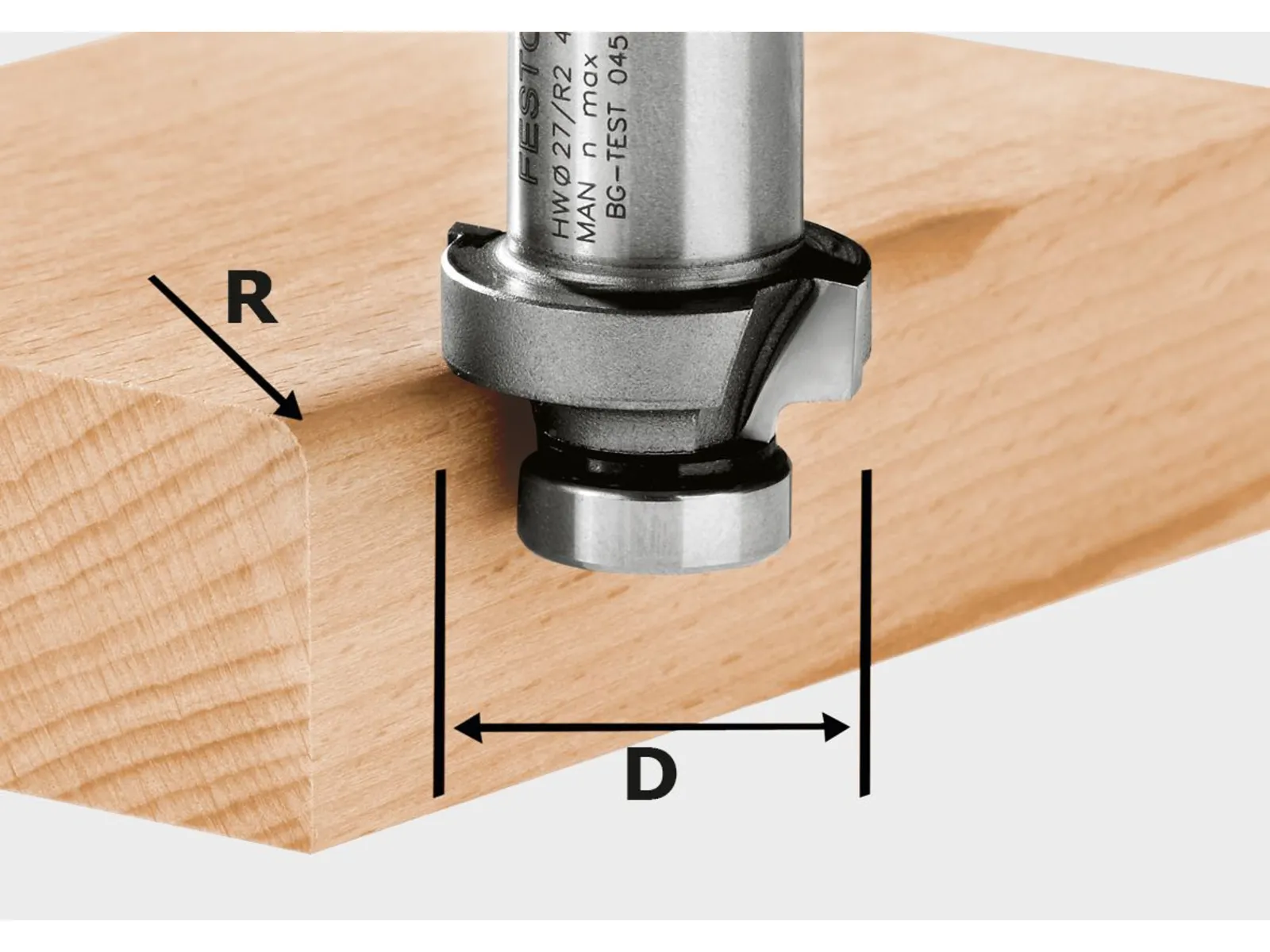 Festool 490096 Roundover Bit HW R6-OFK 500
