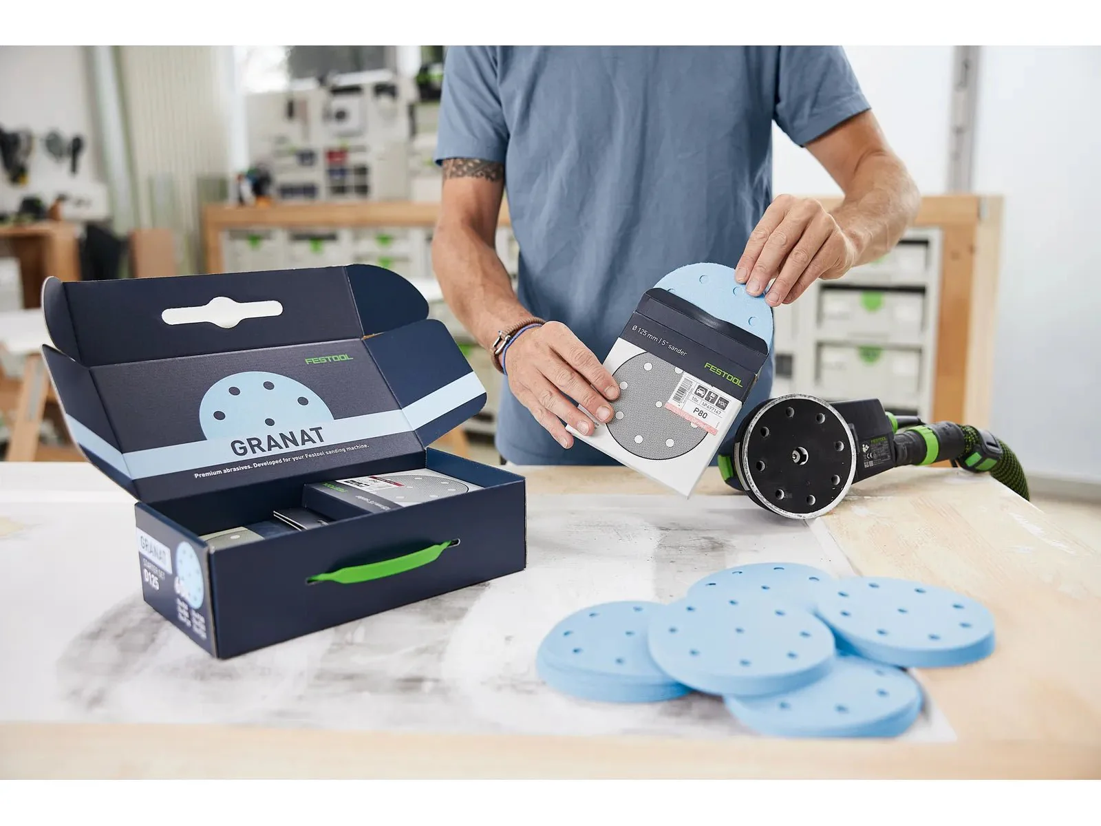 FESTOOL 578668 D125 GR-Set Grit Abrasives Granat - Image 5