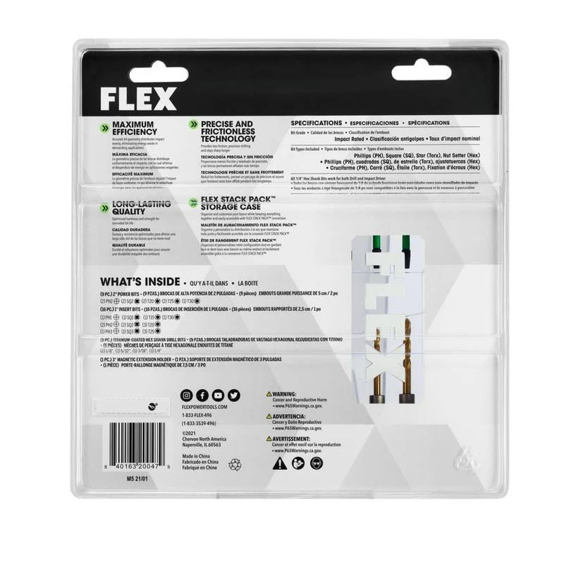 FLEX FAM10001-31 31 PC. Impact Drill and Drive Bit Set - Image 5