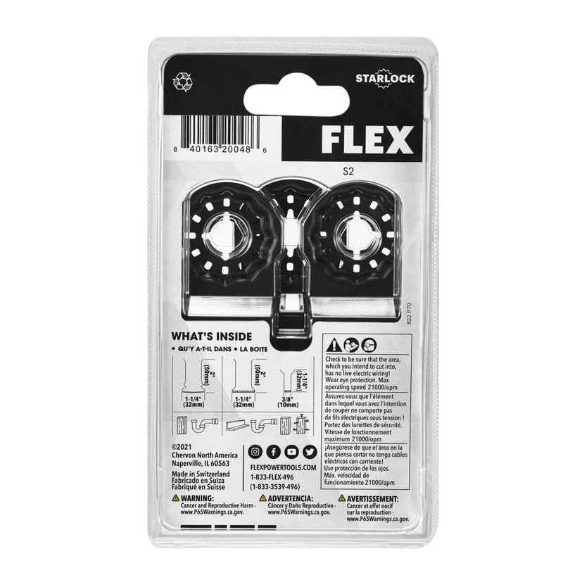 FLEX FAM40101-3 3 Pc. Plunge Cut Blade Set - Image 2