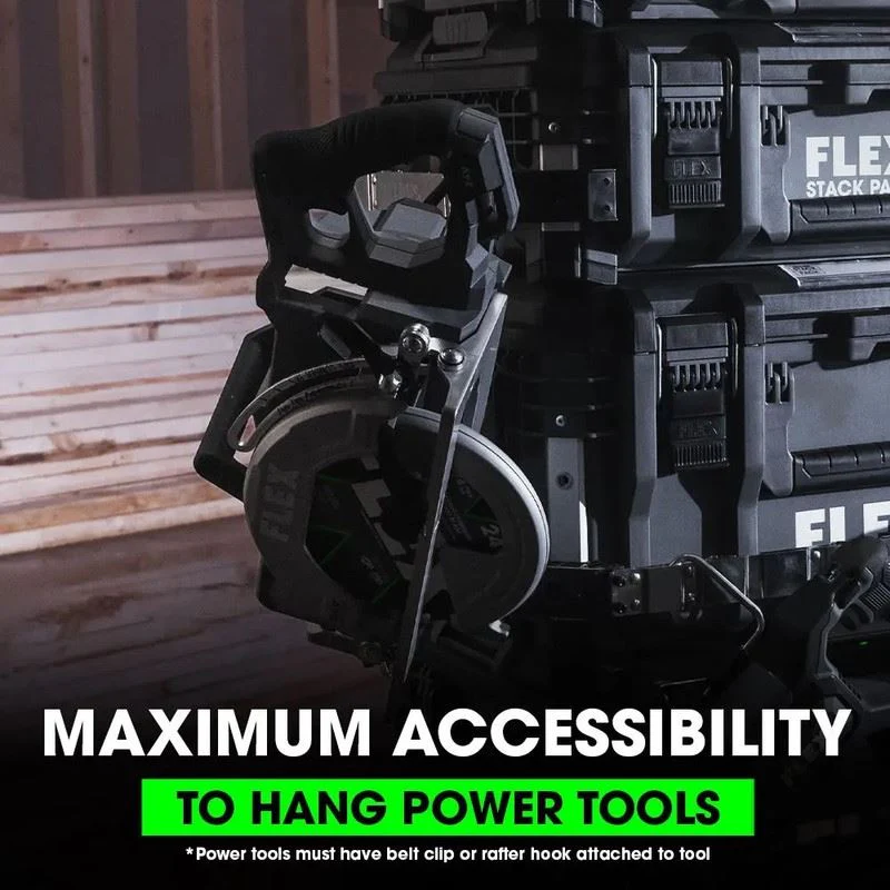 FLEX FS1604-2 STACK PACK SIDE TOOL RACK RAILS 2-PACK - Image 2