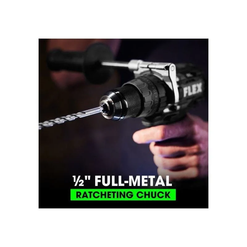 FLEX FX1271T-2B 1/2in 2-SPEED HAMMER DRILL WITH TURBO MODE KIT - Image 6