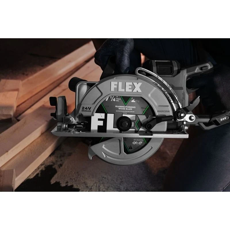 FLEX FX2141R-1J 7-1/4 in Rear Handle Saw Circular Saw Stacked Lithium Kit - Image 11