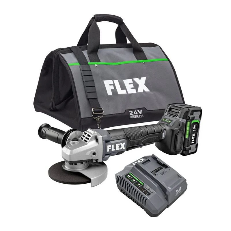 FLEX FX3171A-1C 24V 5 in Brushless Variable Speed Angle Grinder with Paddle Switch Kit - Image 6