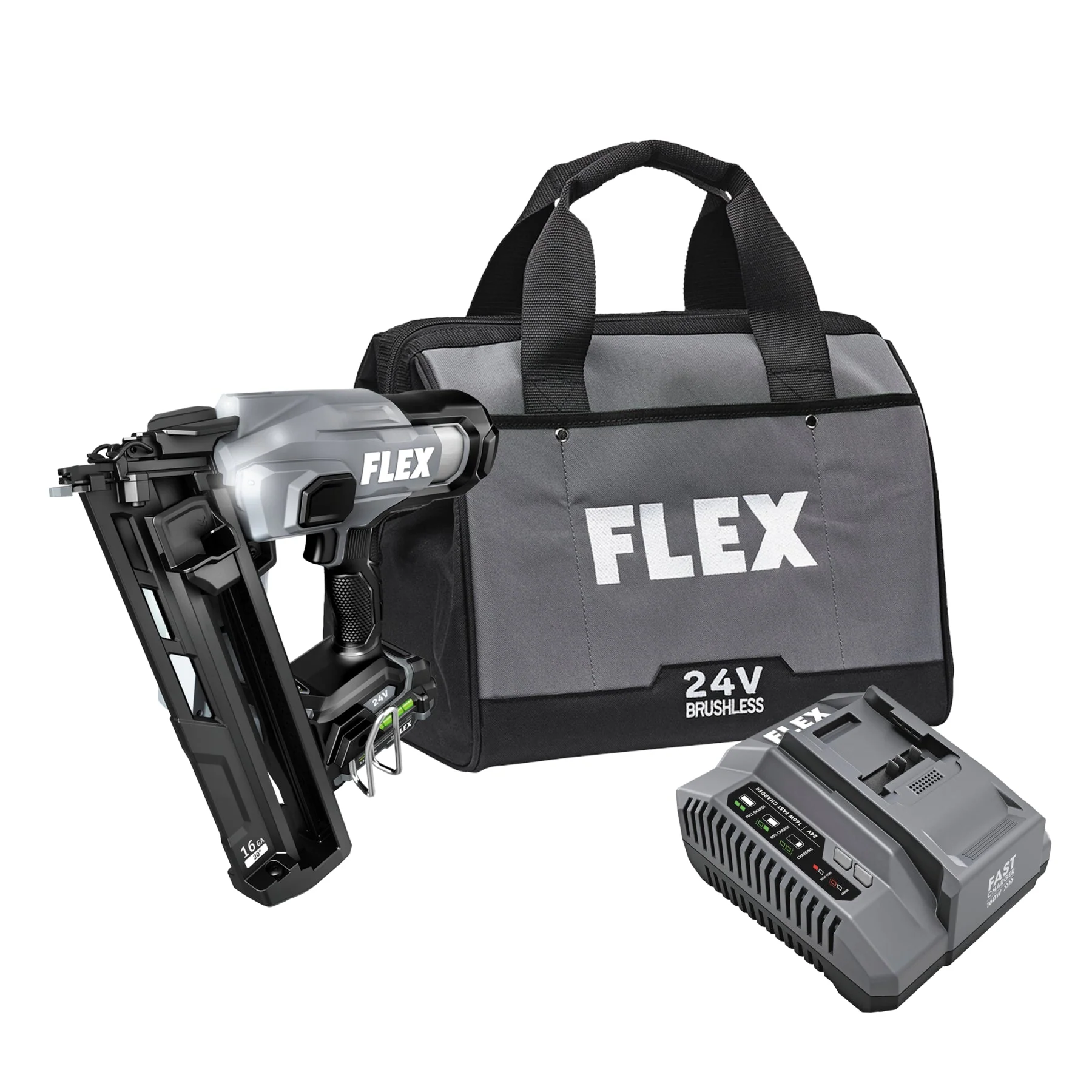 FLEX FX4321A-1A 16Ga Angled Finish Nailer Kit - Image 2