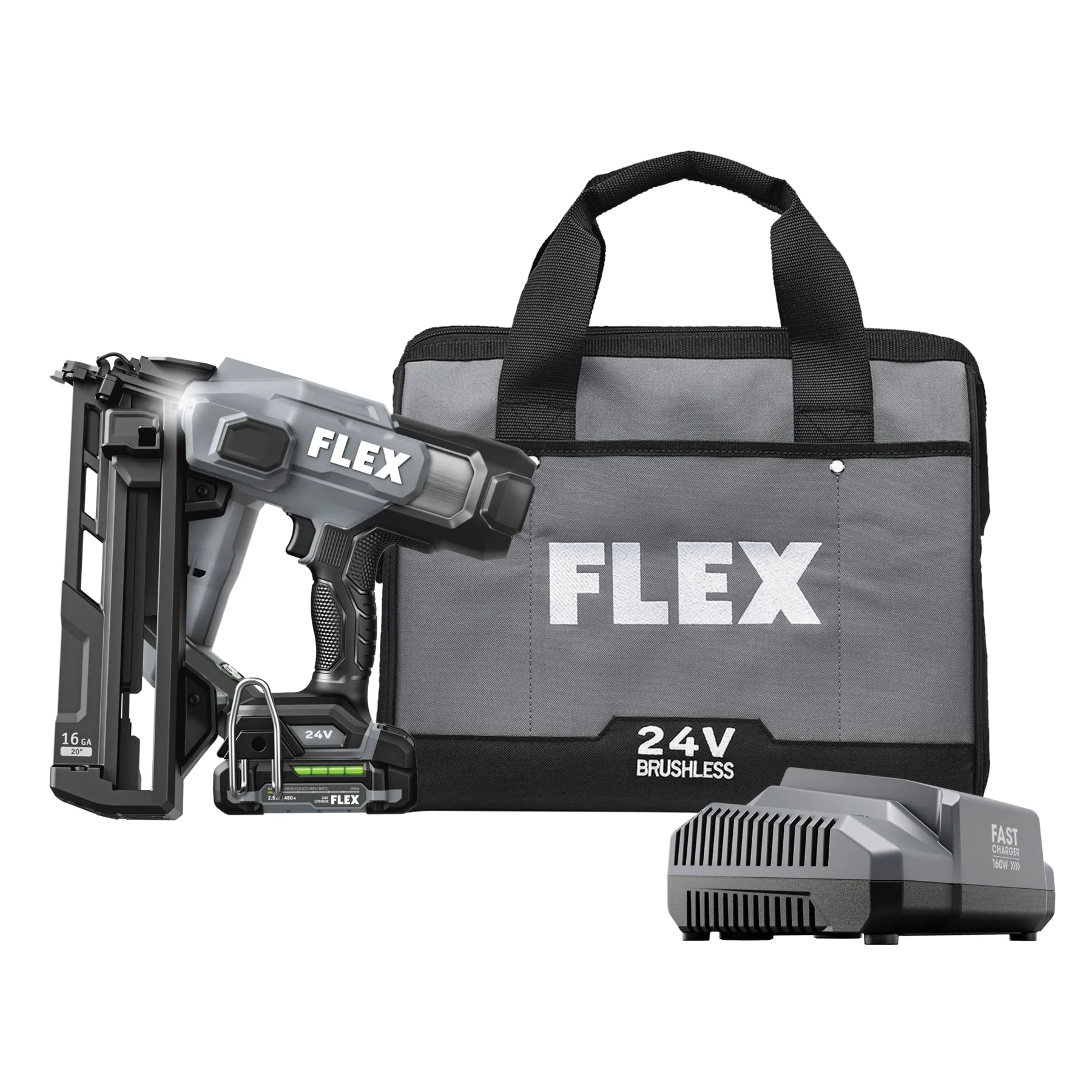 FLEX FX4321A-1A 16Ga Angled Finish Nailer Kit - Image 8